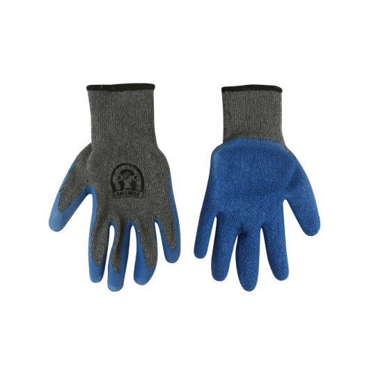 Latex Dipped Gloves Grey Blue